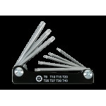 Набір TORX 8 од. (Т 9-Т40) з отвором у рукоятці