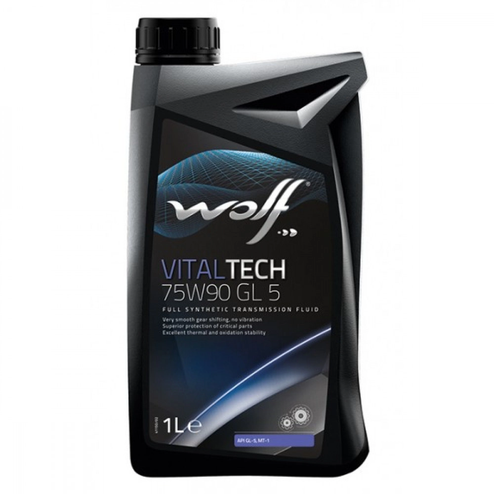 Трансмісійне масло Wolf VitalTech GL-5 75W-90 синтетичне 1литр